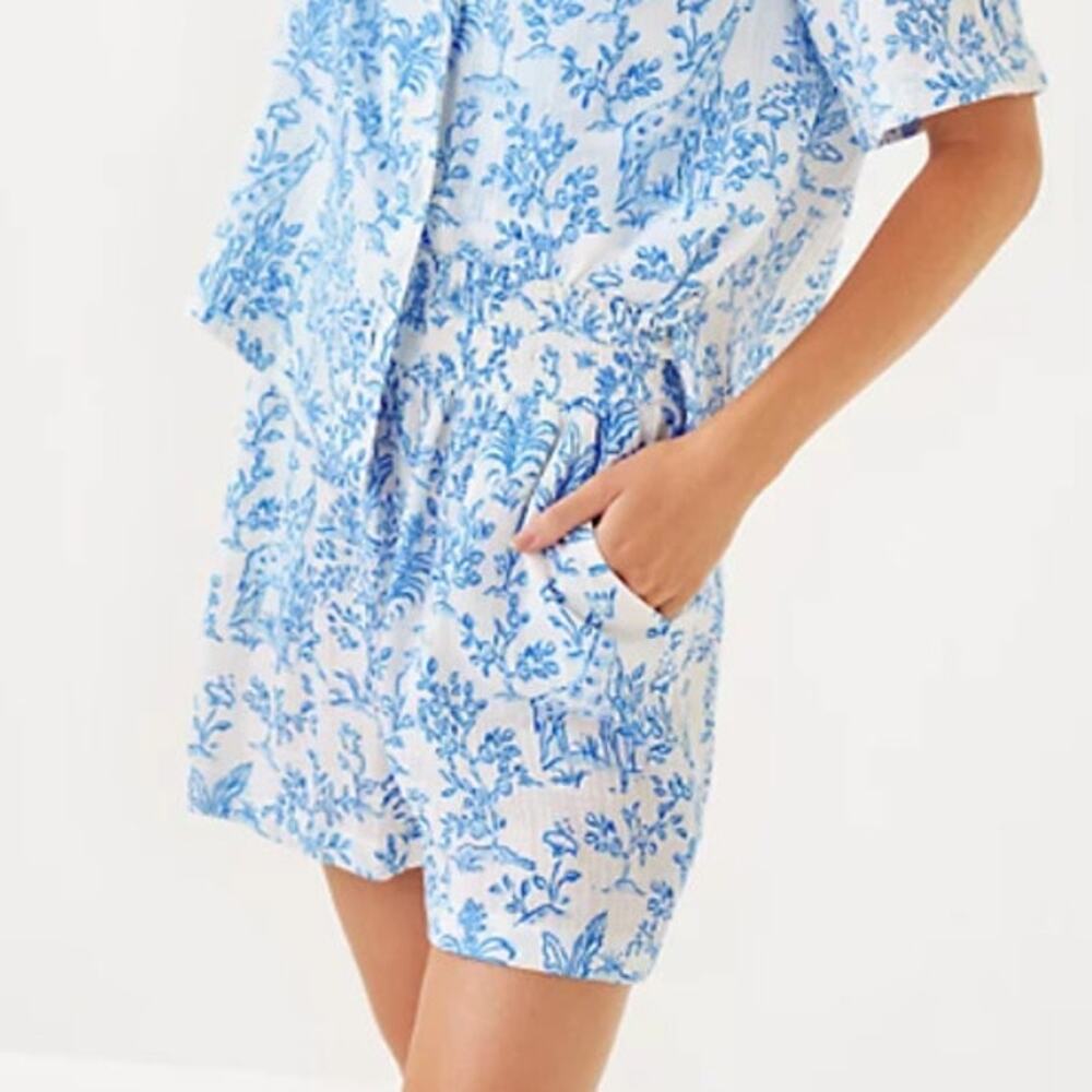 Lilly Pulitzer Women's Resort White Portor Coverup Short Size S